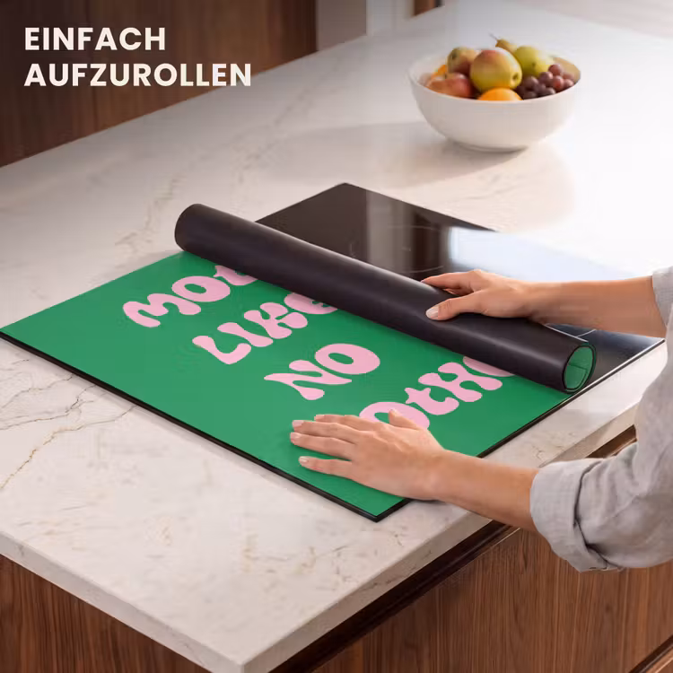 Herdabdeckplatte - Text - Herz - Mutter - Grün — 6