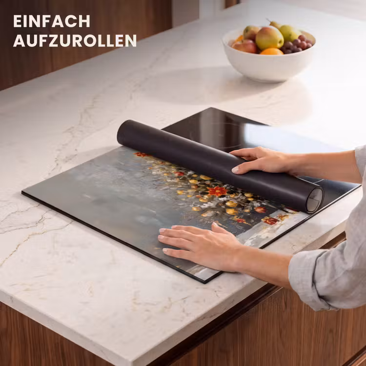 Herdabdeckplatte - Weihnachtsbaum - Geschenke - Rot - Gold — 7