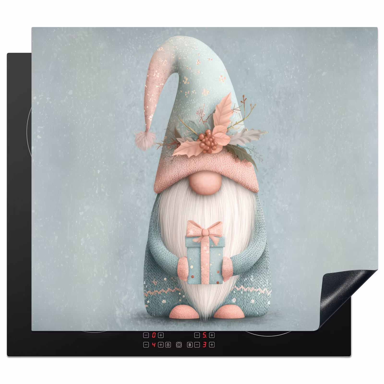 Herdabdeckplatte - Weihnachtszwerg - Geschenk - Grün — 1