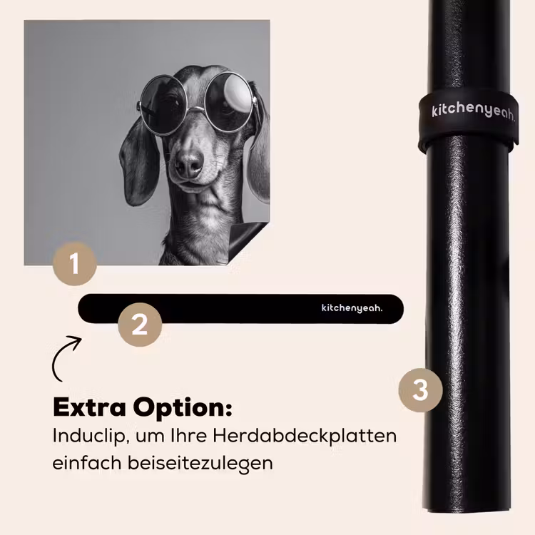 Herdabdeckplatte - Dackel - Bier - Gläser - Gläser — 8