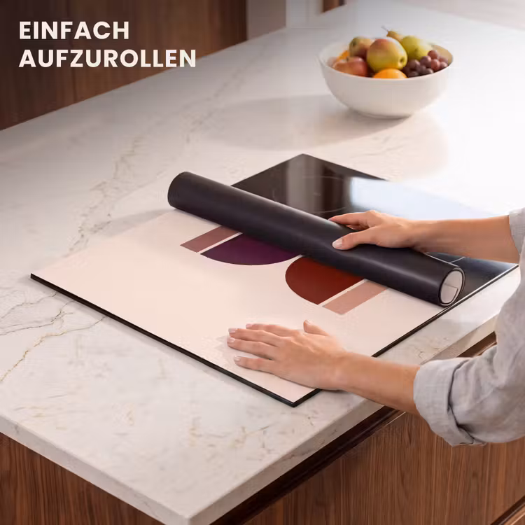 Herdabdeckplatte - Sanduhr - Symmetrisch - Rot - Lila — 7