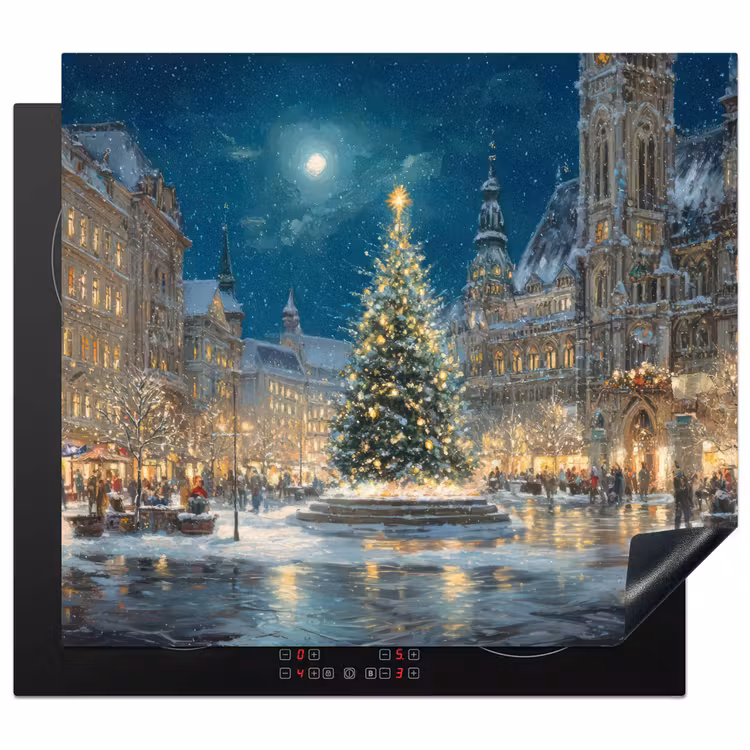 Herdabdeckplatte - Heiligabend - Town Square - Mehrfarbig — 1