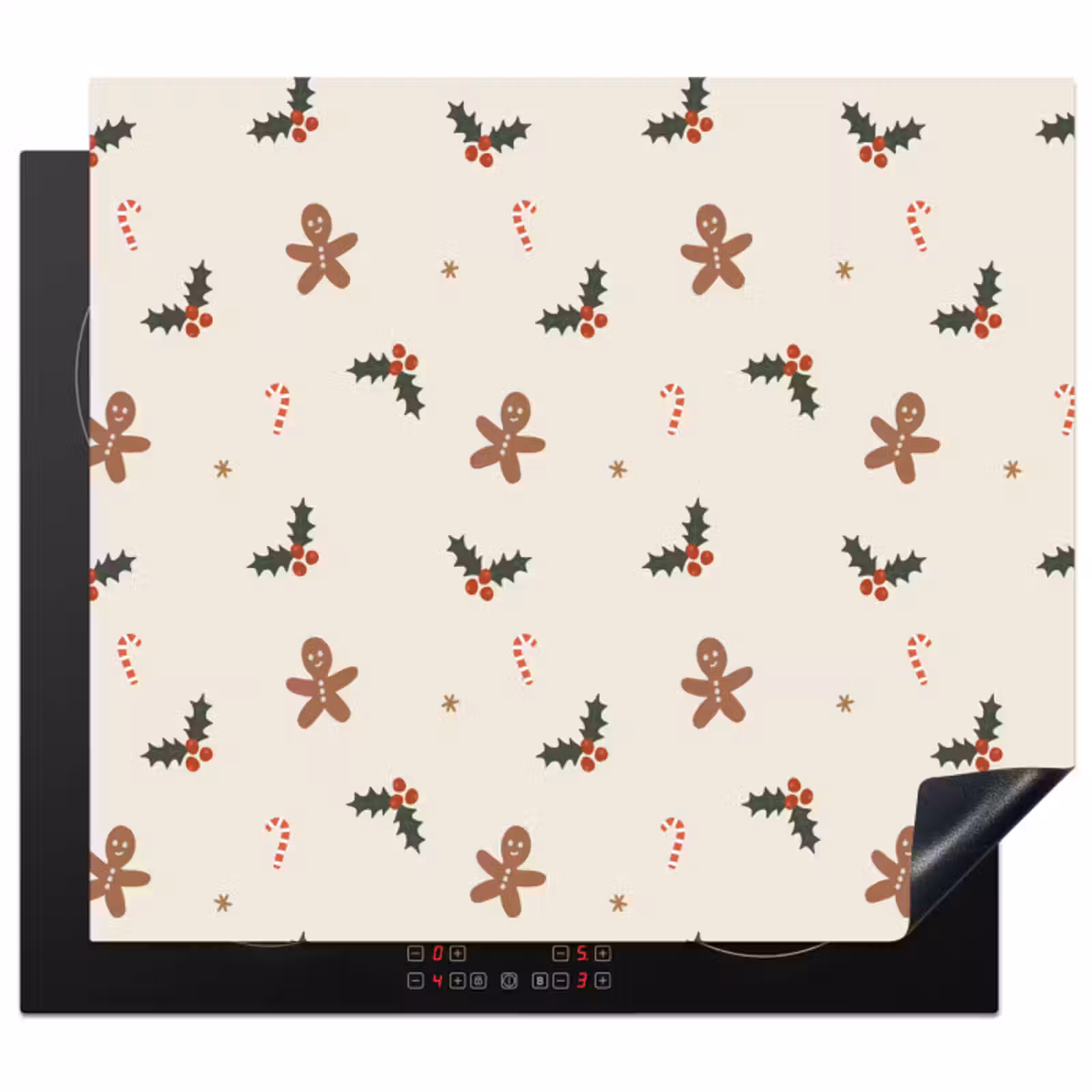 Herdabdeckplatte - Illustration - Figuren - Beige — 1