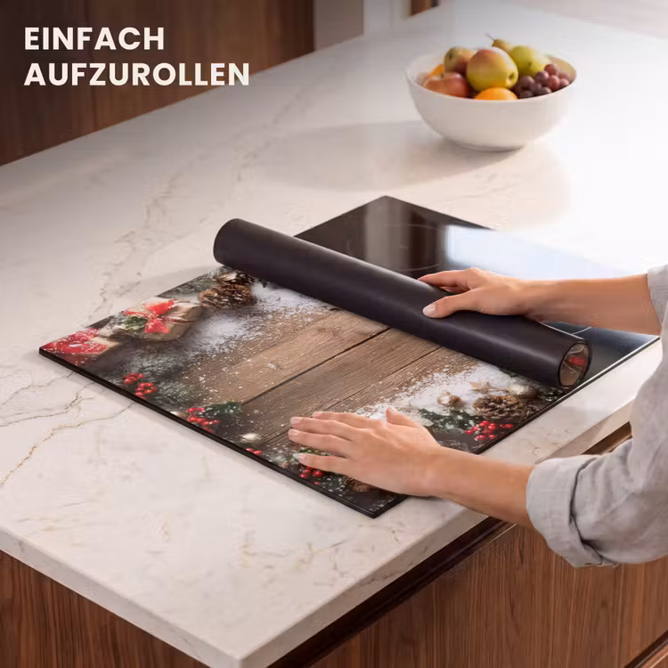 Herdabdeckplatte - Weihnachtsdekoration - Geschenke - Holz - Mehrfarbig — 7