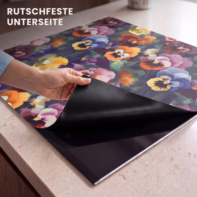 Herdabdeckplatte - Veilchen - Farben - Blütenblätter — 6