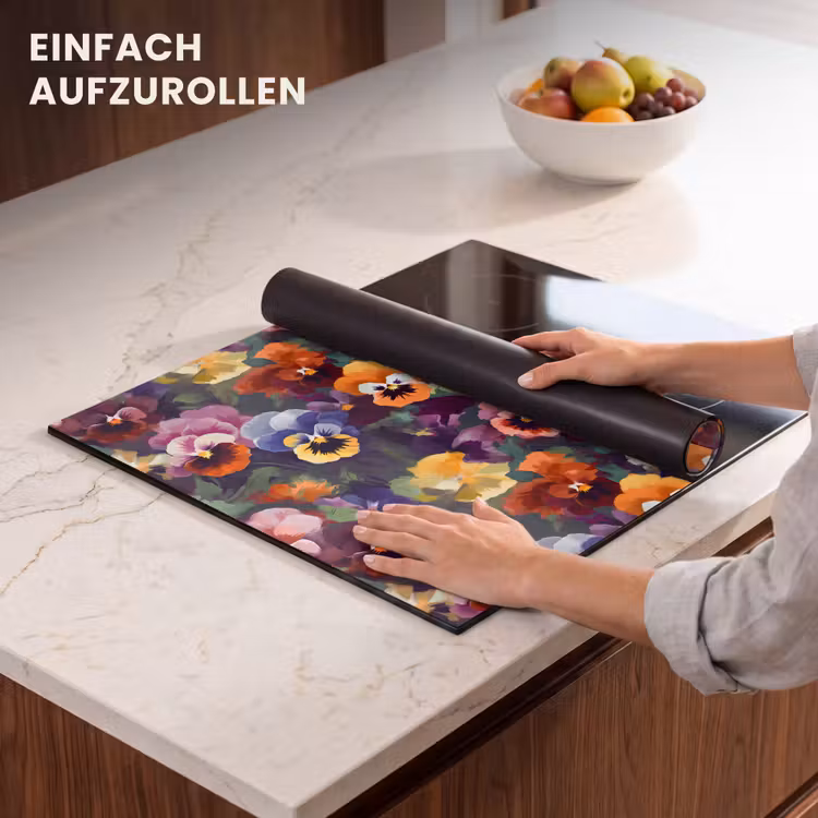 Herdabdeckplatte - Veilchen - Farben - Blütenblätter — 7