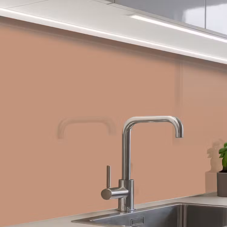 Küchenrückwand - Beige - Farbe - Rosa — 1
