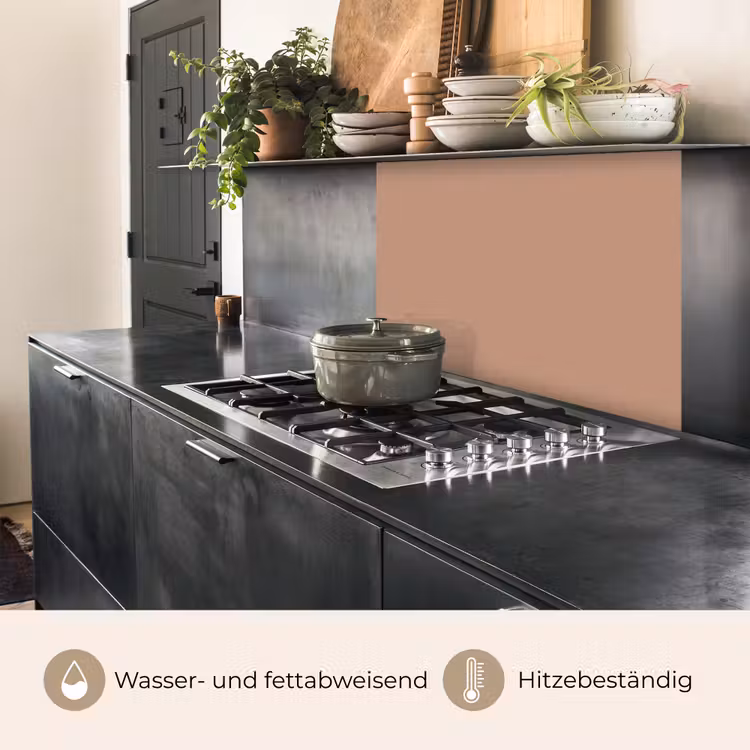 Küchenrückwand - Beige - Farbe - Rosa — 4