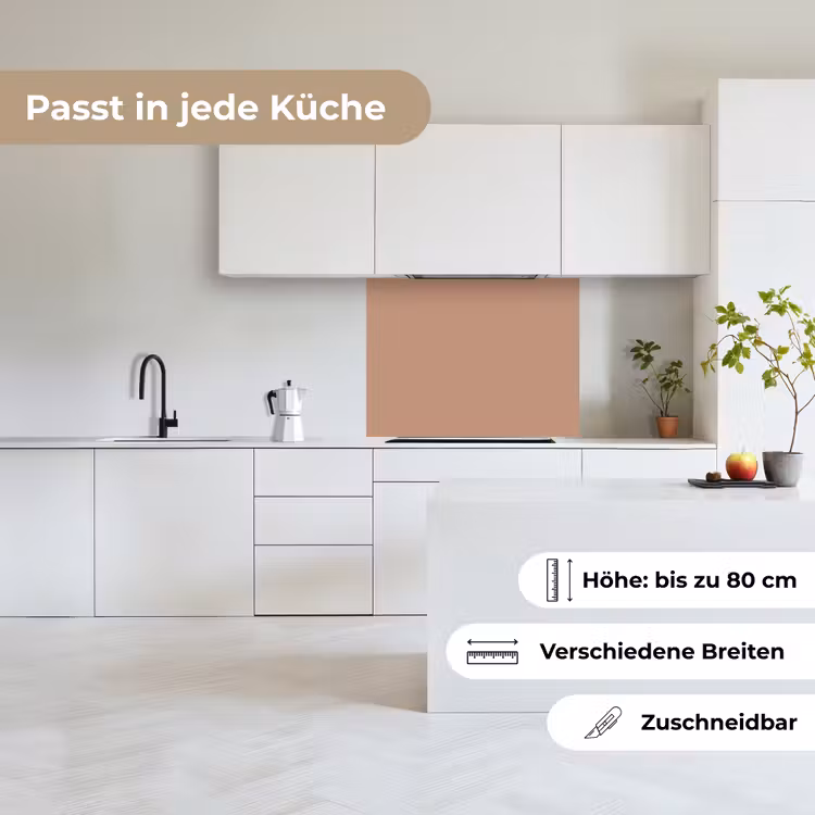 Küchenrückwand - Beige - Farbe - Rosa — 6