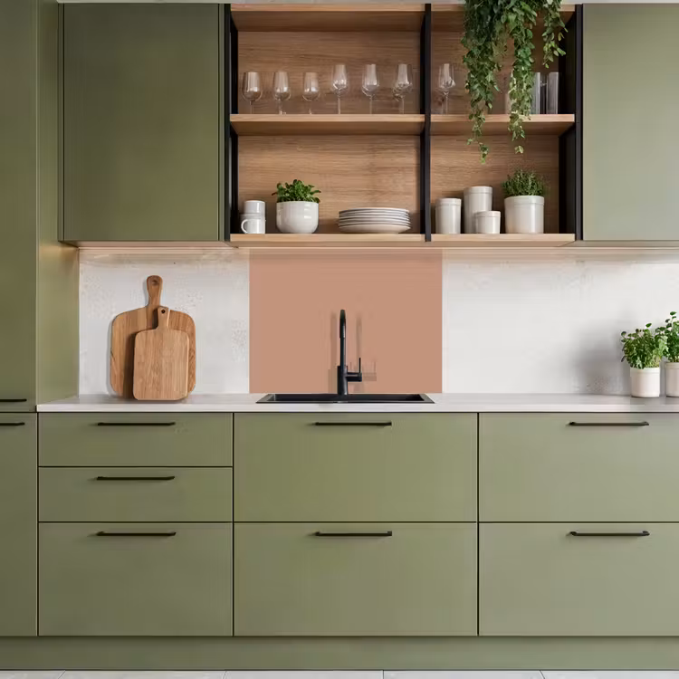 Küchenrückwand - Beige - Farbe - Rosa — 7