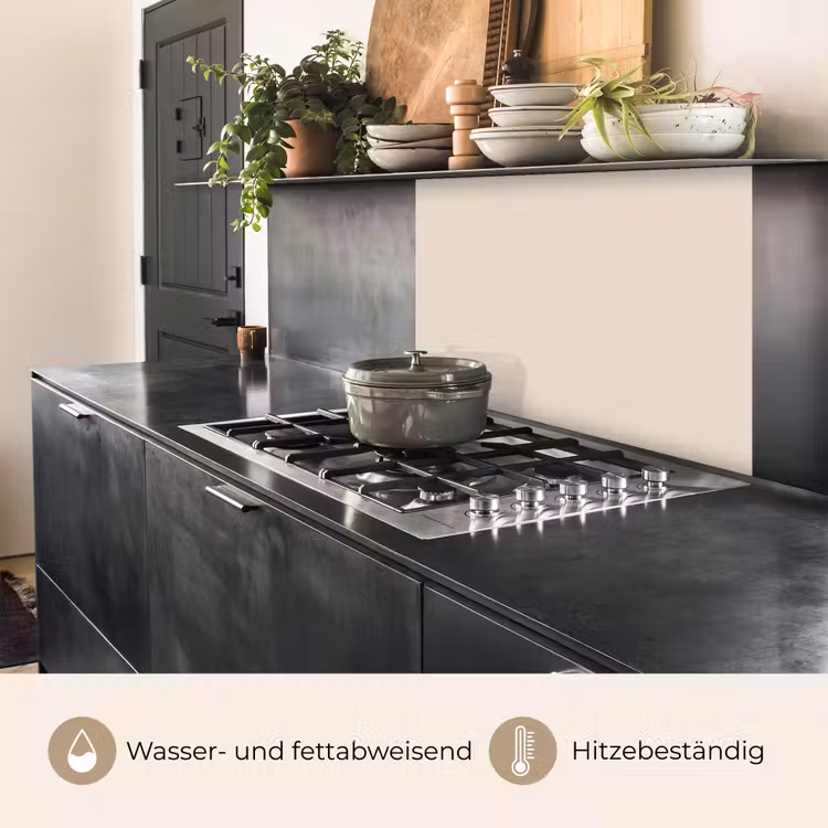 Küchenrückwand - Beige - Unifarben — 4