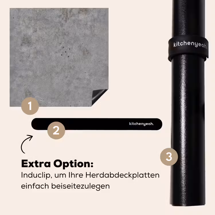 Herdabdeckplatte - Beton - Industrie - Muster — 8
