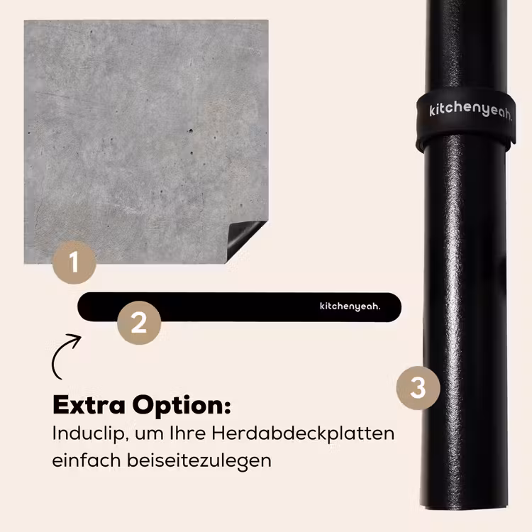 Herdabdeckplatte - Beton - Muster - Industriell — 8