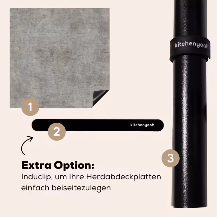 Herdabdeckplatte - Beton - Wand - Muster — 8