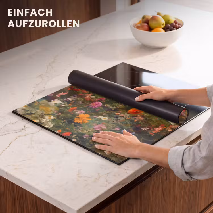 Herdabdeckplatte - Blumenfeld - Farben - Farbe — 7