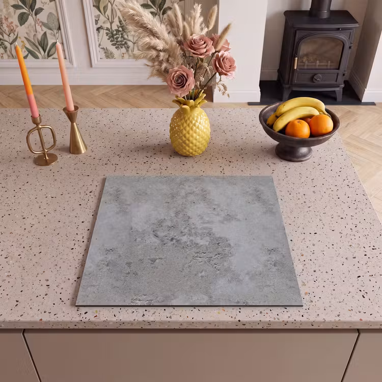 Herdabdeckplatte - Muster - Grau - Alt - Beton — 3