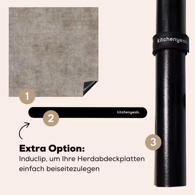 Herdabdeckplatte - Retro - Beton - Muster — 8