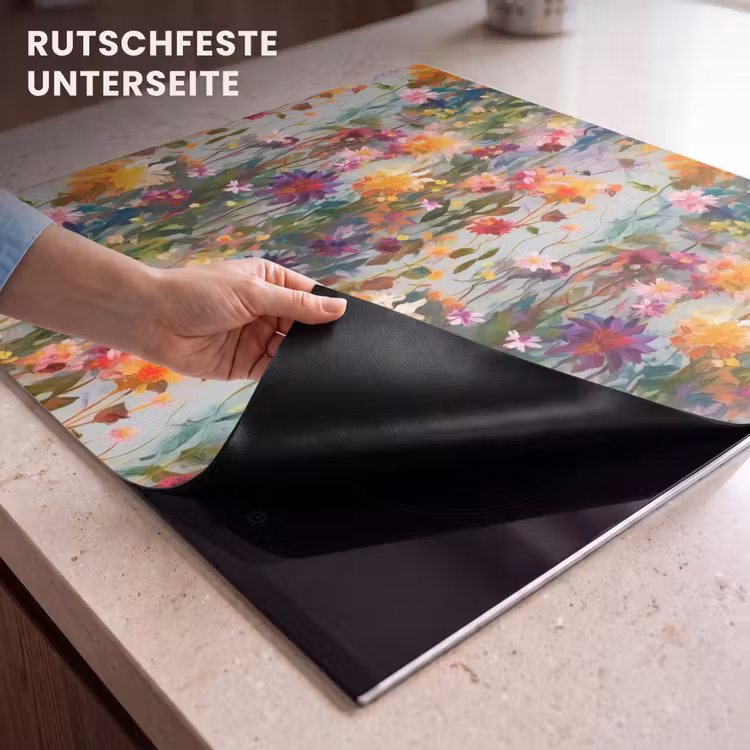 Herdabdeckplatte - Sommerlich - Bunt - Muster - Blumen — 6