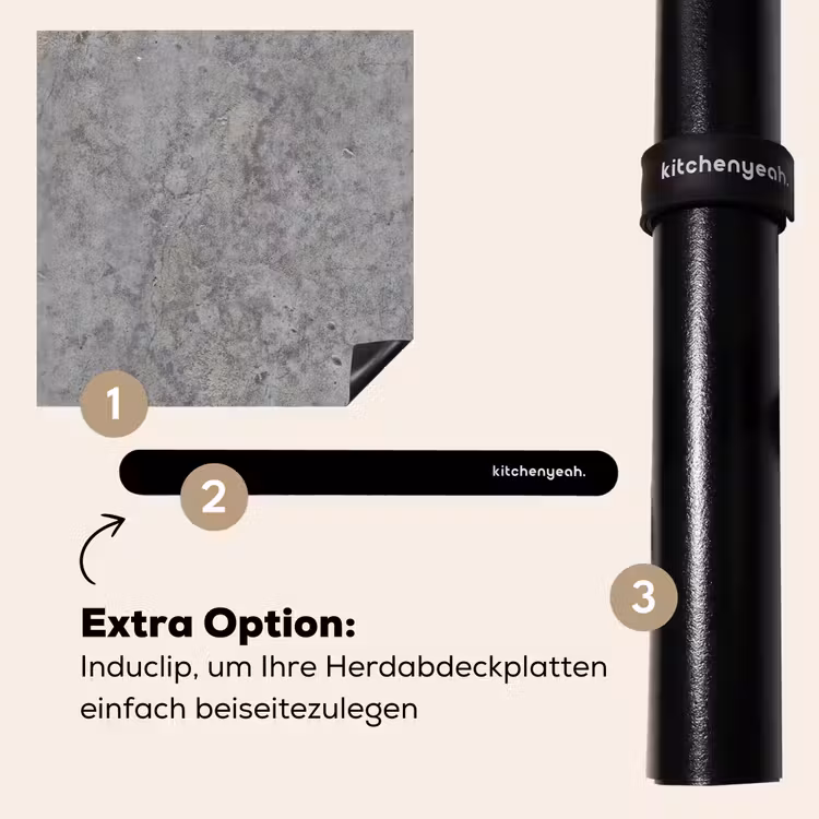 Herdabdeckplatte - Beton - Antik - Muster — 8