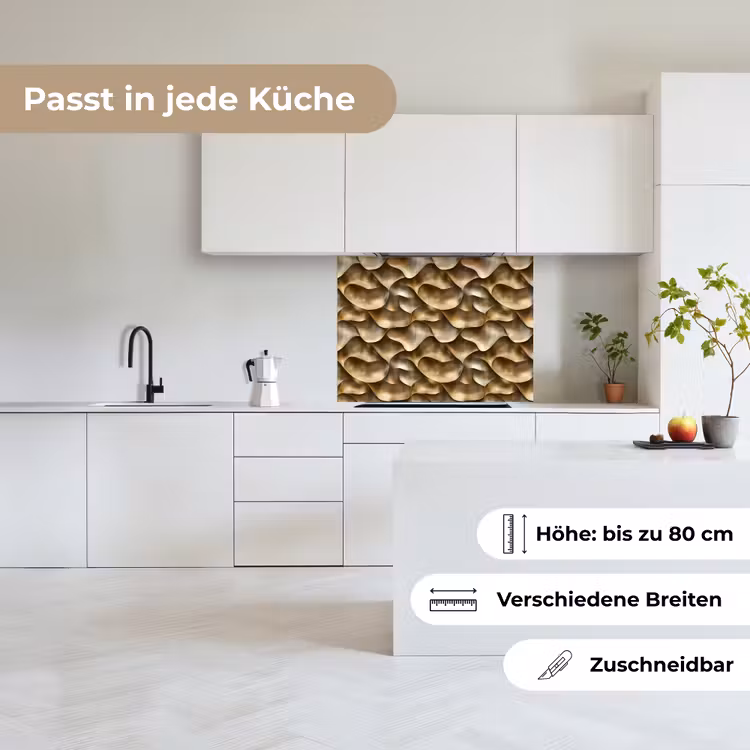 Küchenrückwand - Abstrakt - Antik - Gold — 6