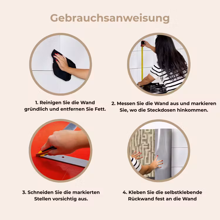 Küchenrückwand - Abstrakt - Geometrisch - Grün — 8