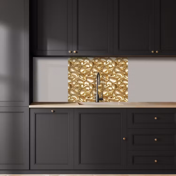 Küchenrückwand - Abstrakt - Modern - Gold — 5