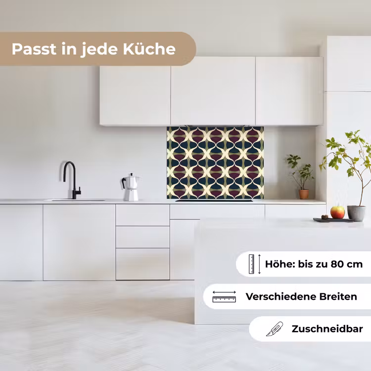 Küchenrückwand - Abstrakt - Retro - Farbenfroh — 6