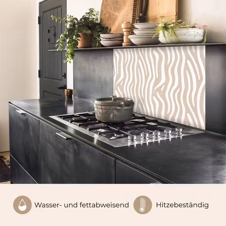 Küchenrückwand - Abstrakt - Zebra - Beige — 4