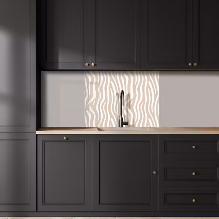 Küchenrückwand - Abstrakt - Zebra - Beige — 5