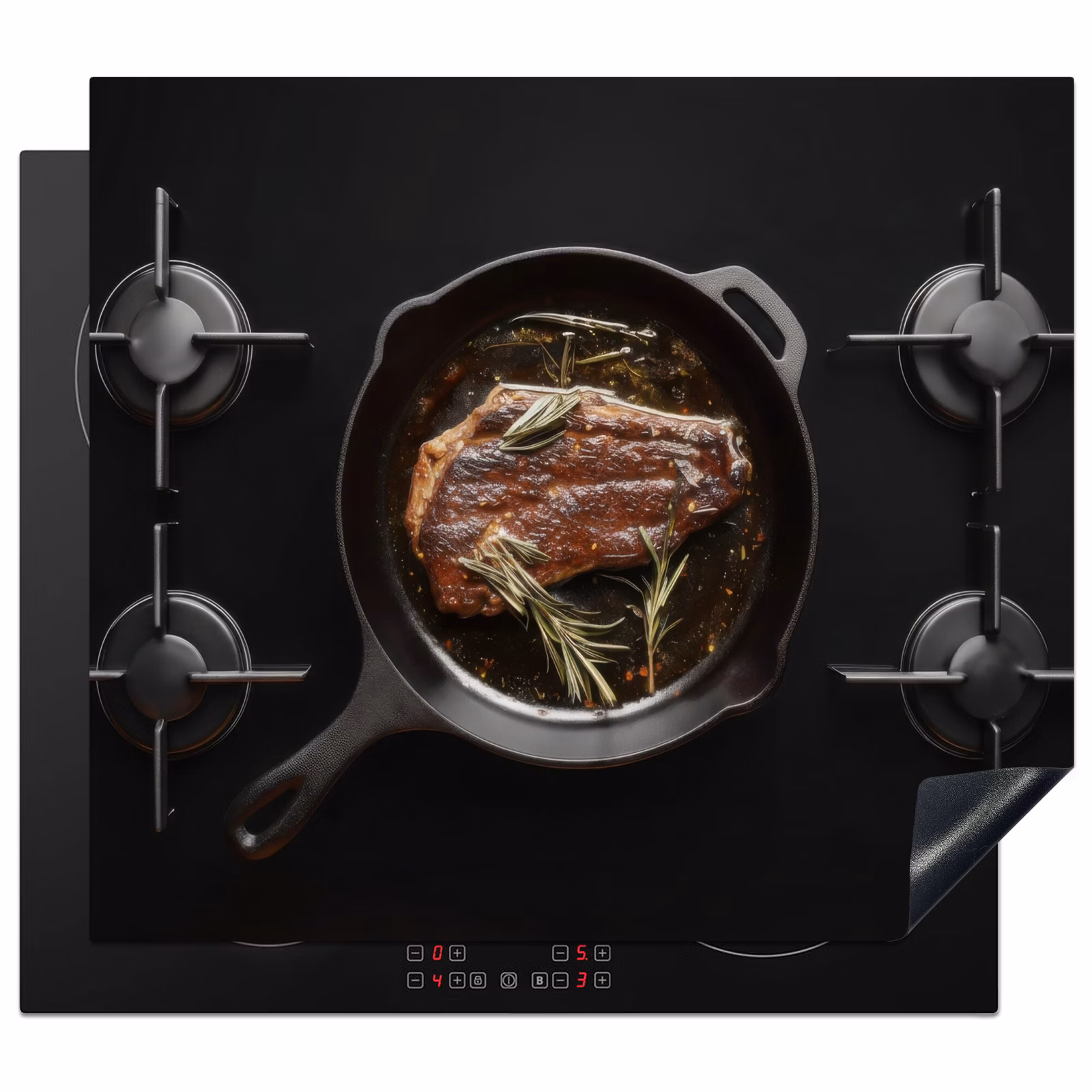 Herdabdeckplatte - Herd - Kochen - Fleisch — 1