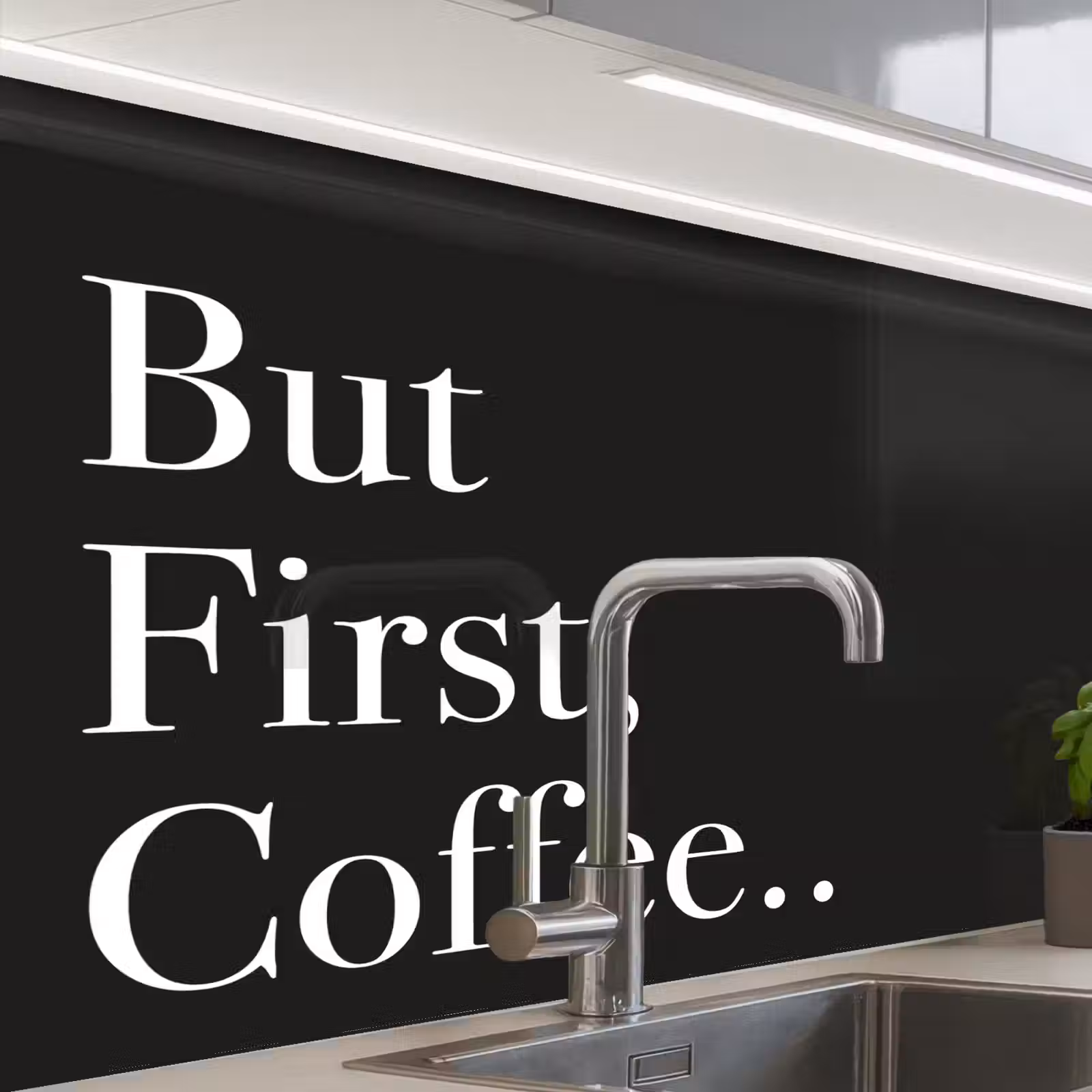 Küchen rückwand - Aber zuerst Kaffee — 1