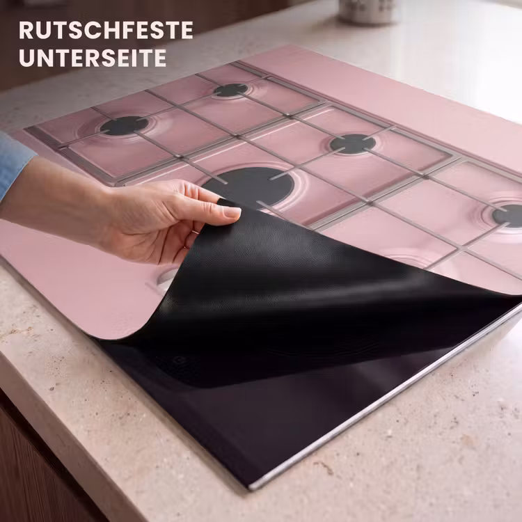 Herdabdeckplatte - Gasherd - Modern - Rosa — 6