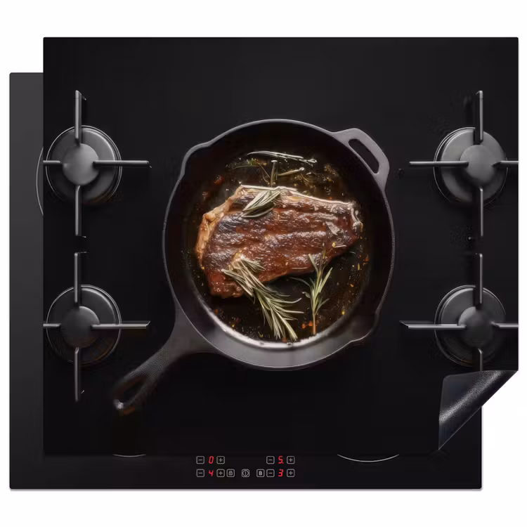 Herdabdeckplatte - Herd - Kochen - Fleisch — 1