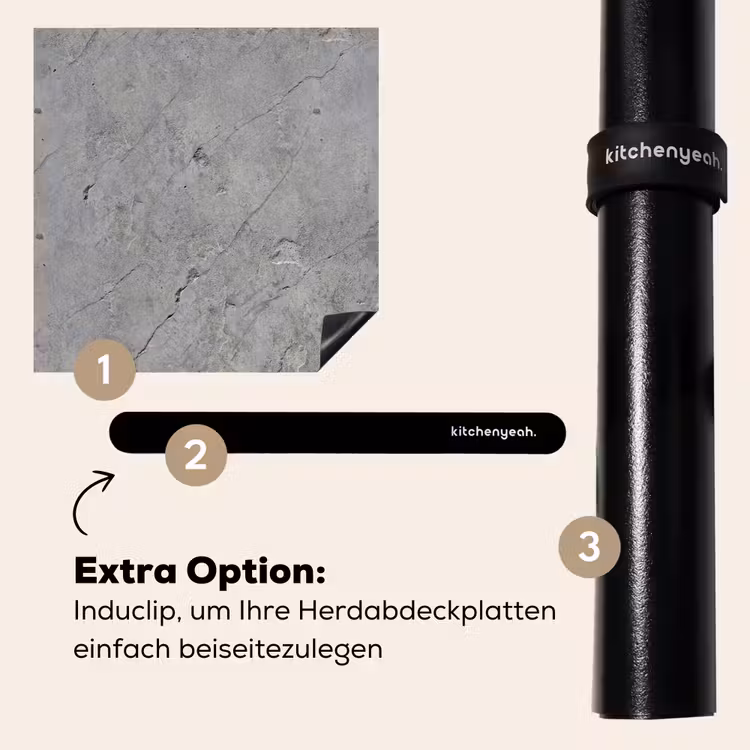 Herdabdeckplatte - Muster - Beton - Alt — 8