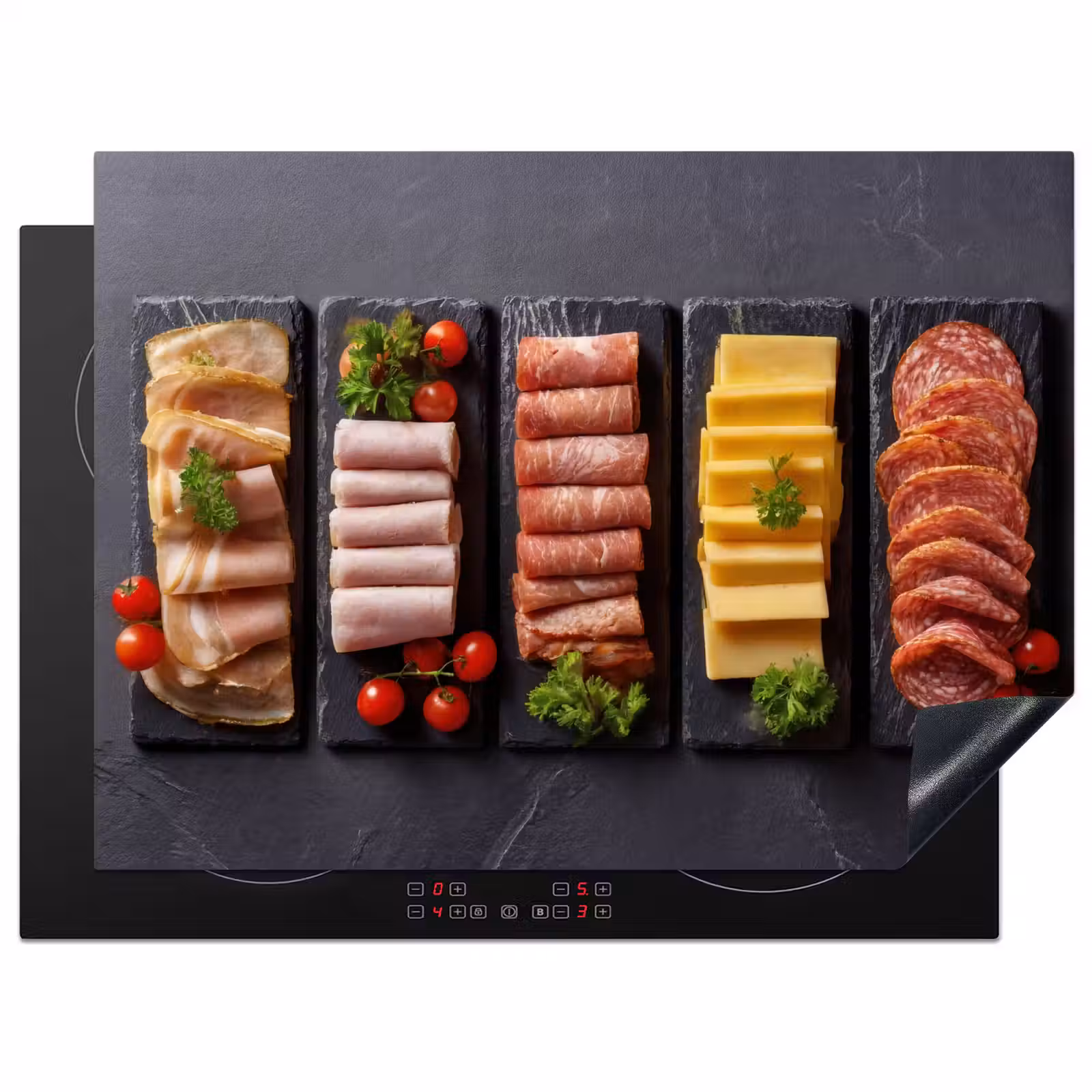 Herdabdeckplatte - Fleisch - Käse - Buffet — 1