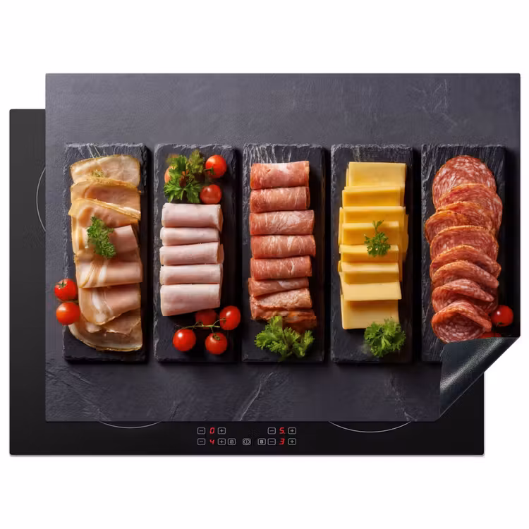 Herdabdeckplatte - Fleisch - Käse - Buffet — 1