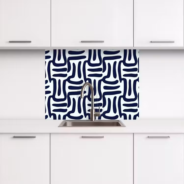 Küchenrückwand - Abstrakt - Modern - Blau — 3