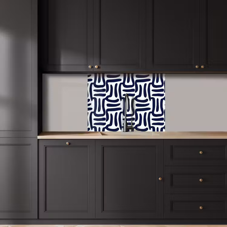 Küchenrückwand - Abstrakt - Modern - Blau — 5
