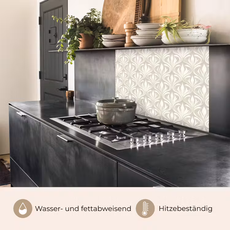 Küchenrückwand - Barock - Muster - Beige — 4