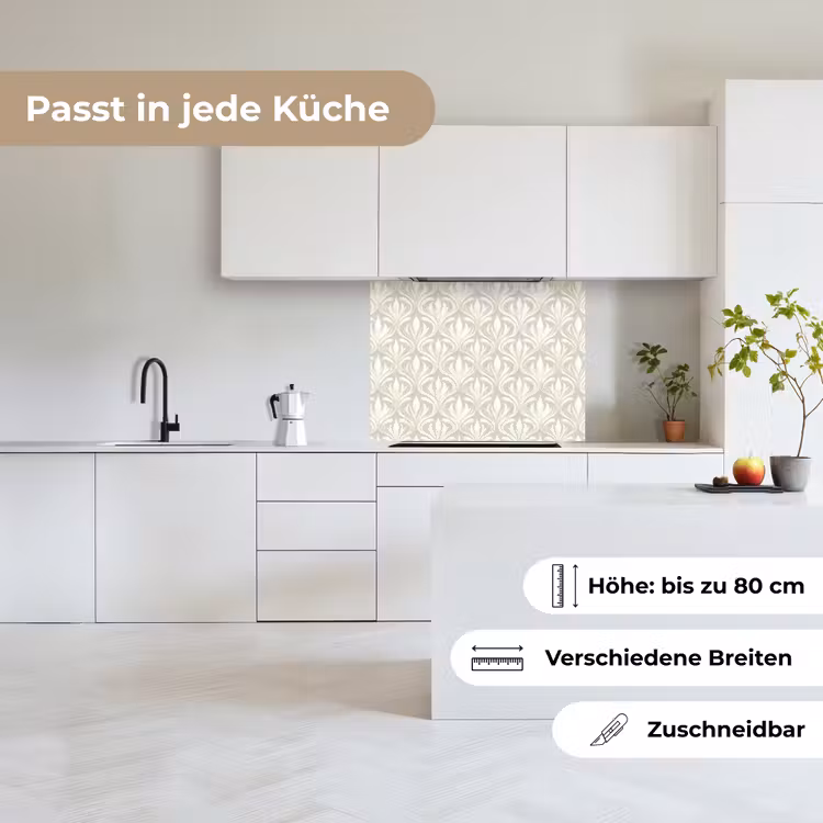 Küchenrückwand - Barock - Muster - Beige — 6