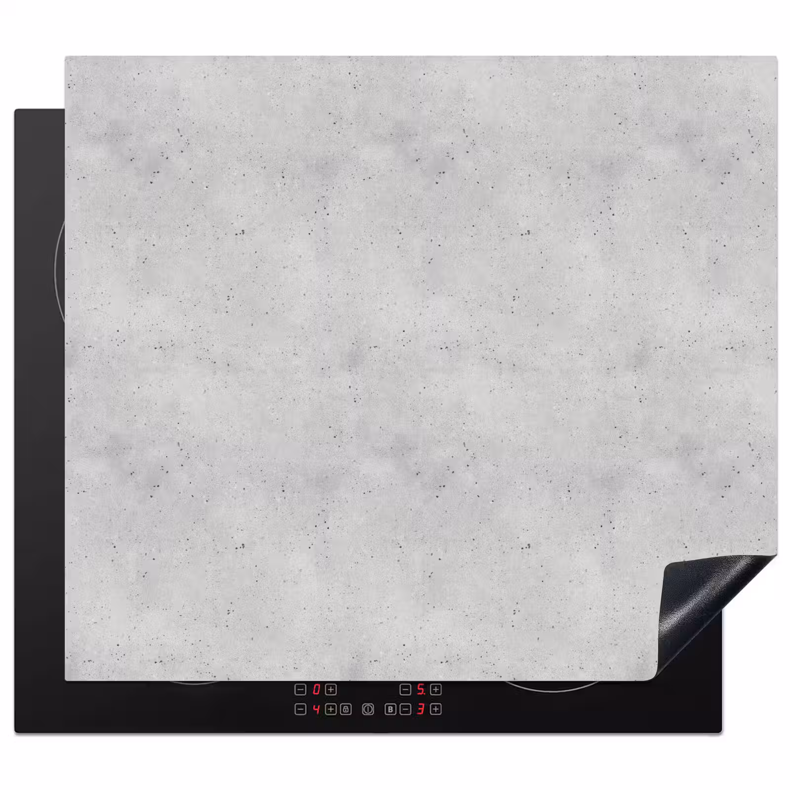 Herdabdeckplatte - Grau - Konkret - Neutral — 1