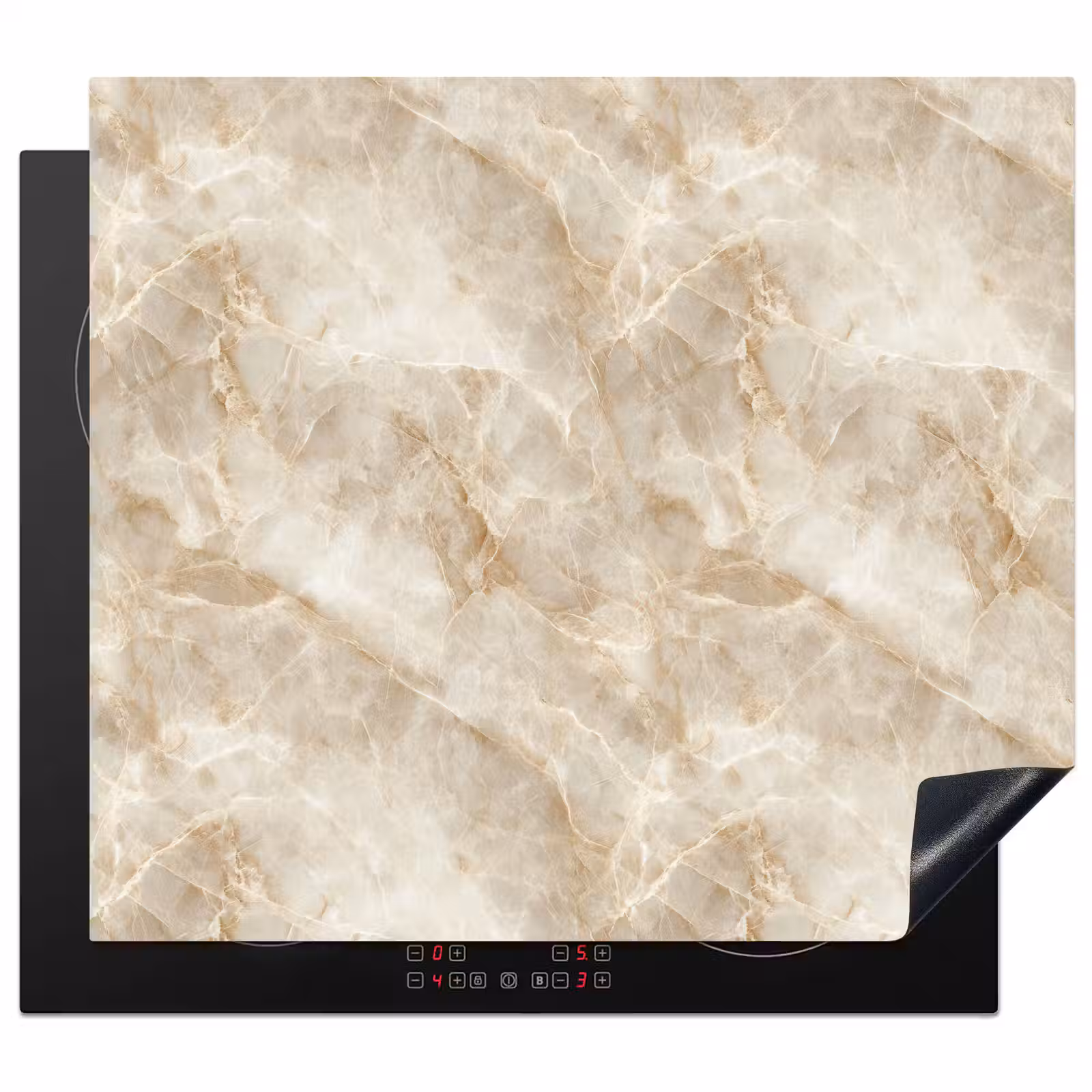 Herdabdeckplatte - Hellbeige - Onyx - Dezent — 1