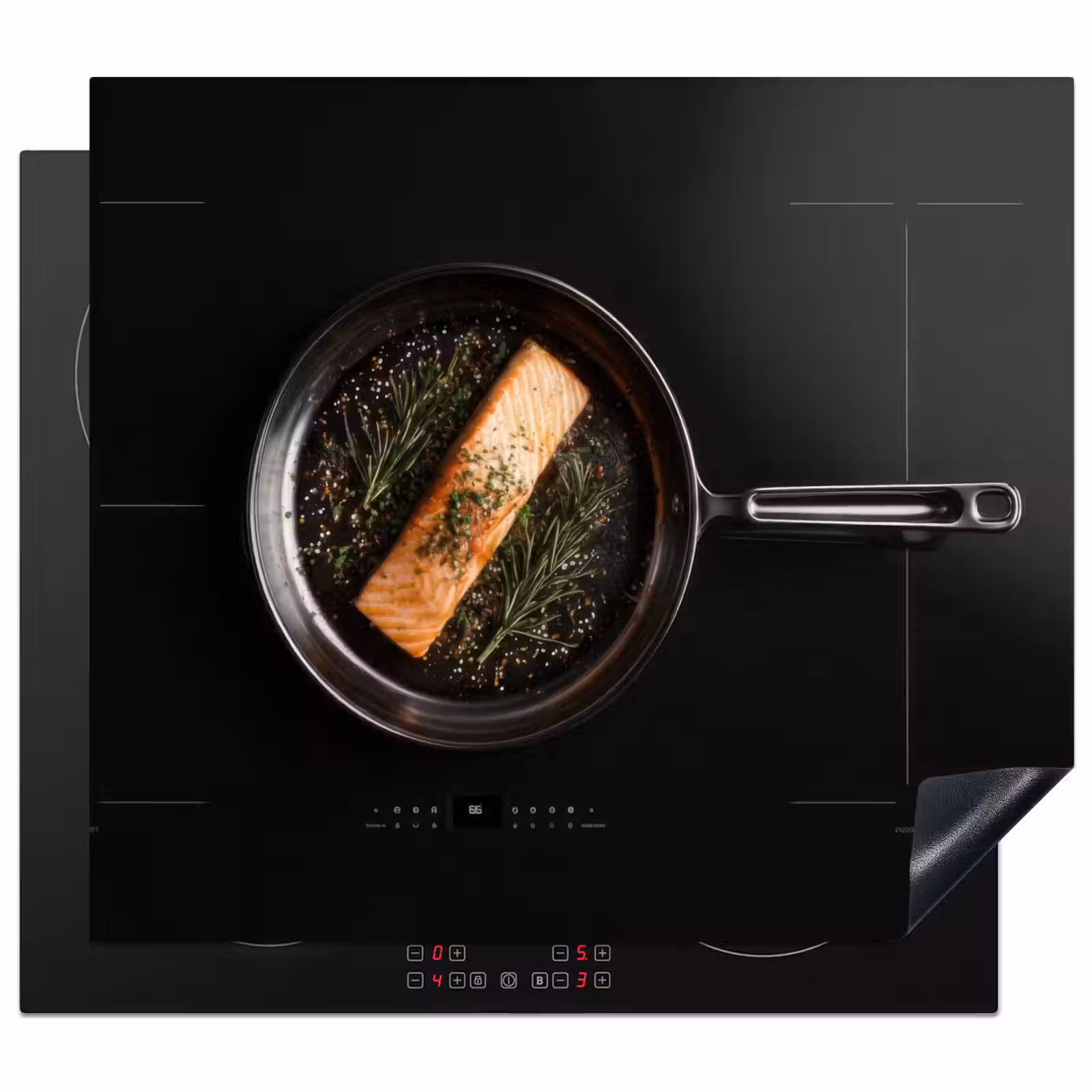 Herdabdeckplatte - Lachs - Herd - Kochen — 1