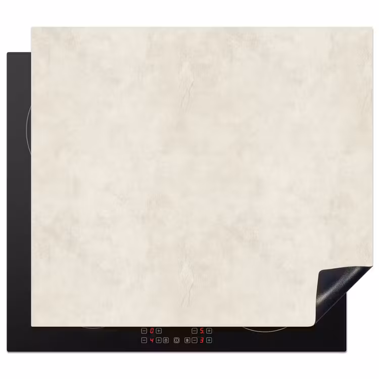 Herdabdeckplatte - Creme - Glatt - Beton — 1