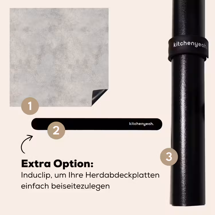 Herdabdeckplatte - Grau - Beton - Industriell — 8