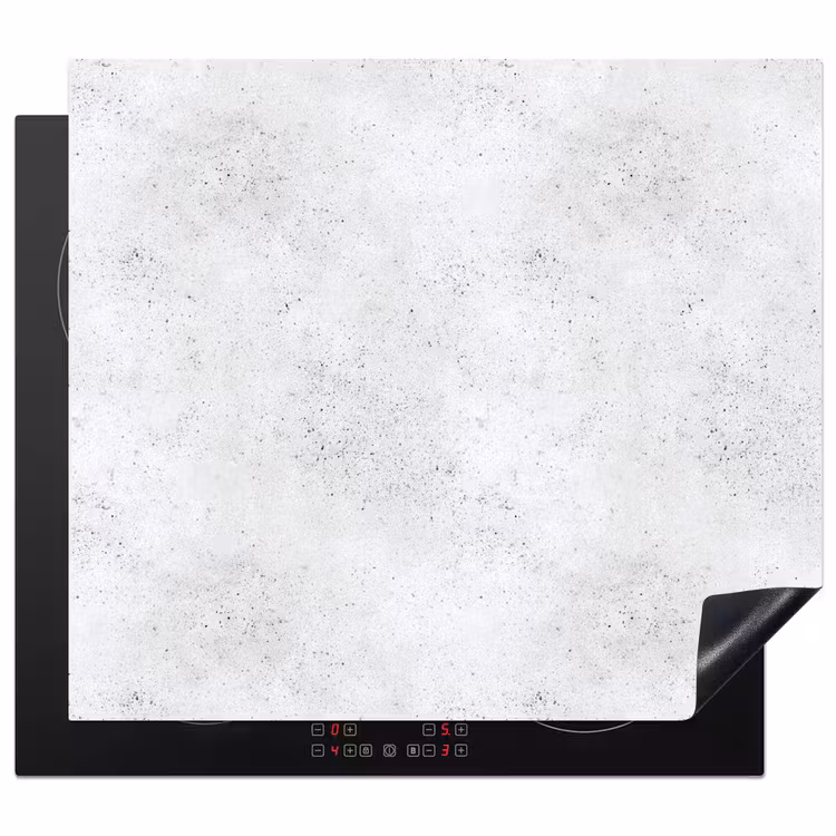 Herdabdeckplatte - Hellgrau - Betonstruktur - Dezent — 1