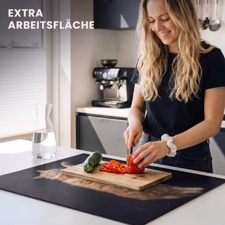Herdabdeckplatte - Induktion - Katze - Entspannen — 5
