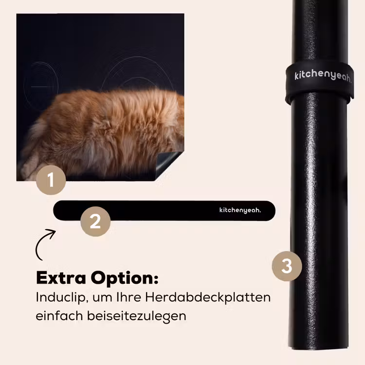 Herdabdeckplatte - Induktion - Katze - Entspannen — 8