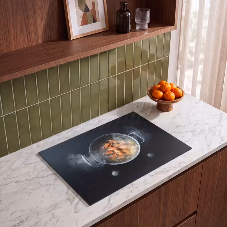Herdabdeckplatte - Kochen - Garnele - Pfanne — 4