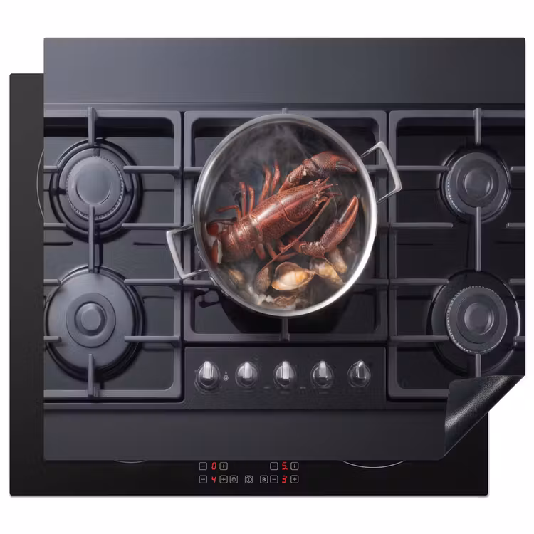 Herdabdeckplatte - Kochen - Hummer - Schwarz — 1